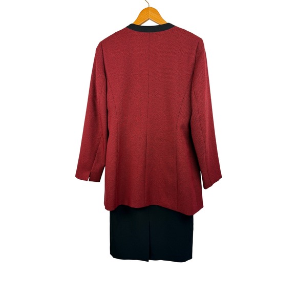 Le Suit Scoop Neck Dress with Crew Neck Jacket (Two Piece Set)Size‎ 6 - Picture 4 of 16